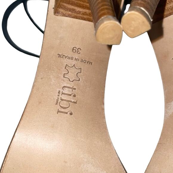 Tibi New York Amber Black Leather Strappy Heels    Size: EU 39 US 9 - Picture 8 of 8